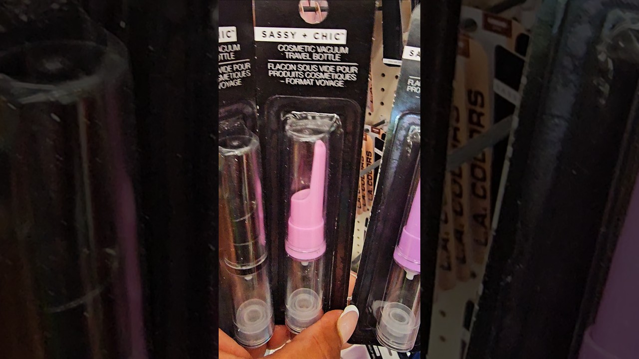 Новые дорожные флаконы Cosmetic Vaccum Travel от Dollar Tree 