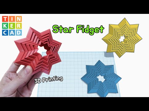 167) Star Fidget - 3D Modeling with Tinkercad How to design make