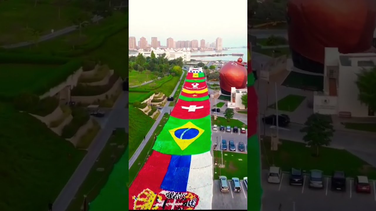 YouTube short video Qatar Vishwa cup clock very nice village stadium