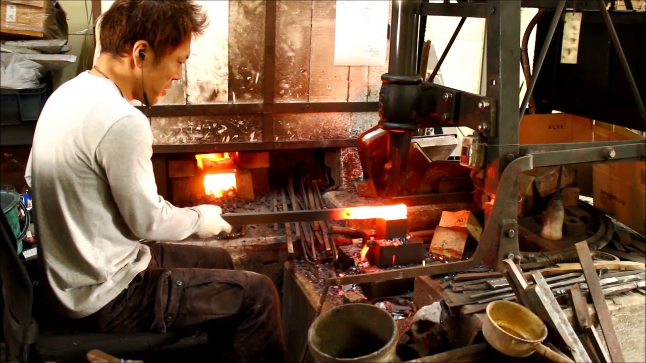 Japanese Tansetsu ancient Warikomi knife techniques made by Daisuke Nishida
