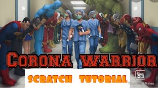 Scratch tutorial|corona warrior game| How to make scratch game|Easy  to make screenshot 4