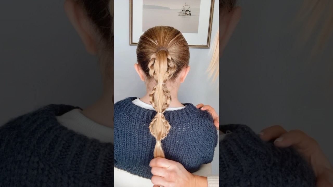 Простая прическа с косами | Одри и Виктория #прическа Использованные средства указаны в описании ...