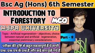 bsc ag 6th Sem introductory to Forestry Awr |  Introduction to Forestry MCQ part 8 #forestrymcq #awr