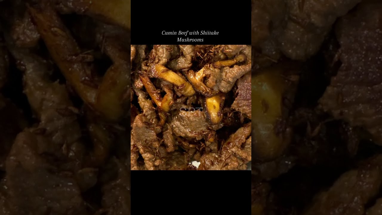 Cumin Beef and Shiitake Mushrooms