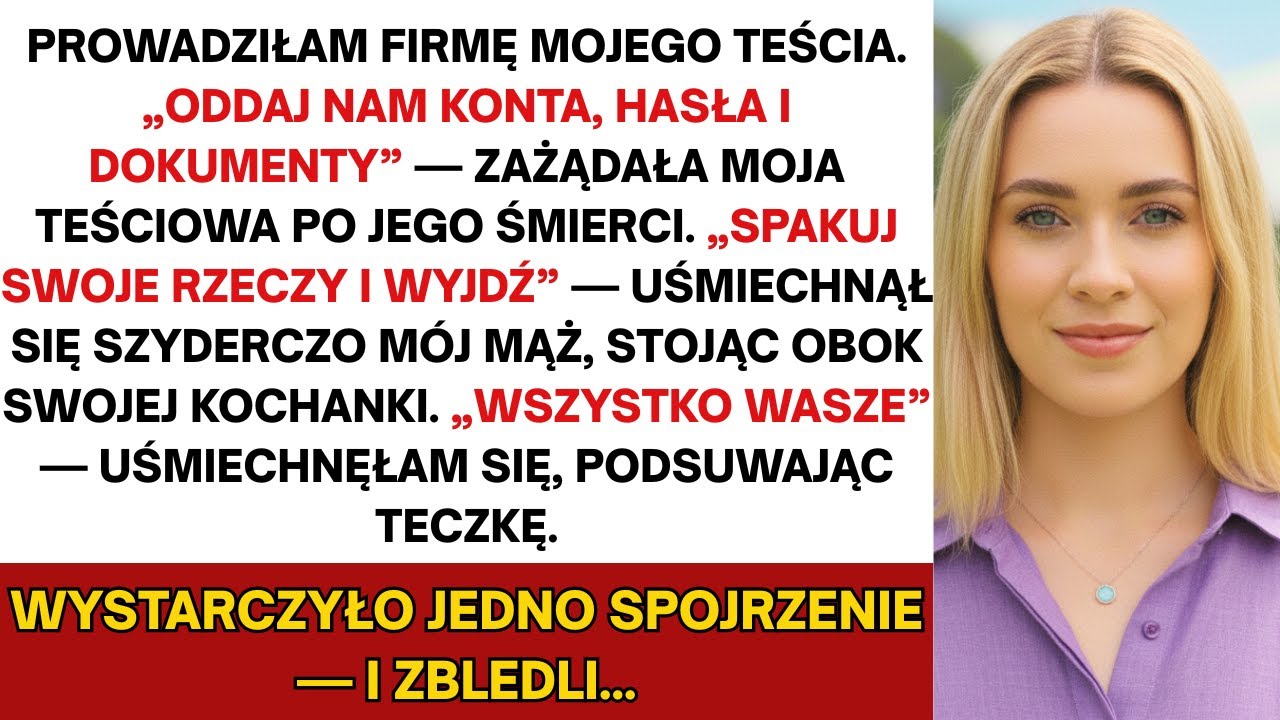 Mój mąż i teściowa próbowali przejąć rodzinny biznes — dopóki nie wręczyłam im dokumentów…