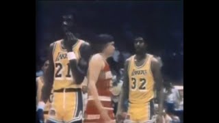 Magic Johnsons Airball Ends Lakers Season 1981 Playoffs Vs. Rockets