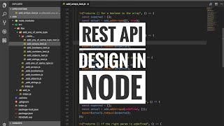 REST API design in Node Net Worth
