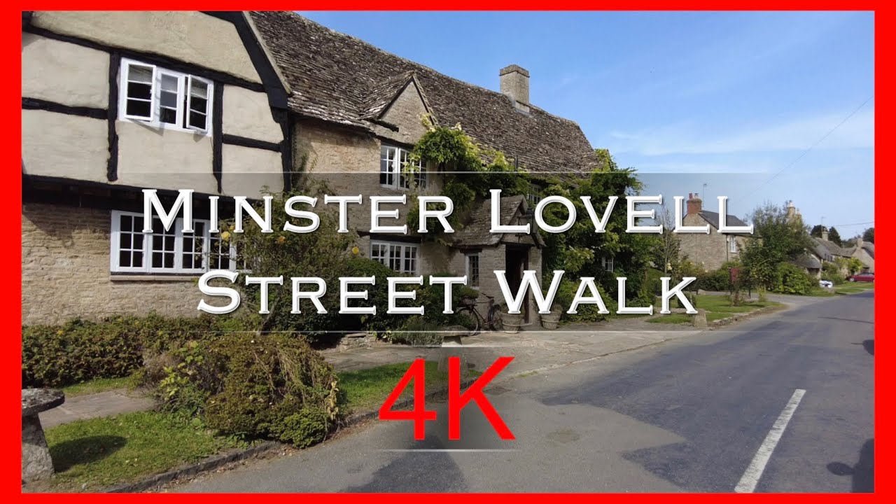 Minster Lovell street walk in 4K.