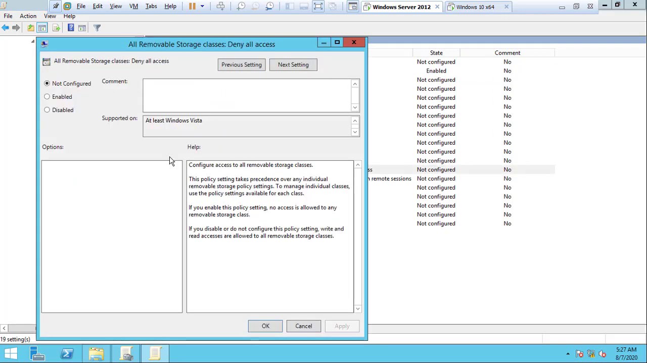 Configure the Logon Banner, Drive mapping and restrict USB drive using GPO Domain Joined Computers
