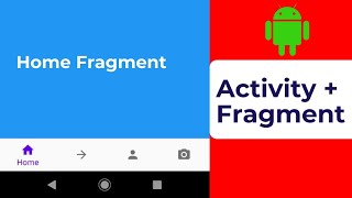 Bottom navigation bar | Android studio | with Fragments and activity