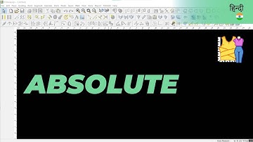 हिन्दी - Absolute | TUKAdesign Video Help | CAD Pattern Making Software | Hindi