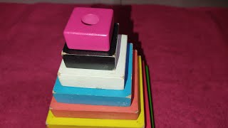 square colors stacking game | wood colors for kids screenshot 4
