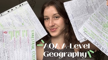 geography a-level aqa │revision and nea tips