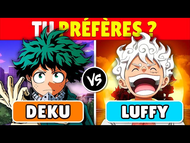 🏴‍☠️ TU PRÉFÈRES..? Édition ANIMÉ 🐉🍥 | 40 CHOIX IMPOSSIBLES class=