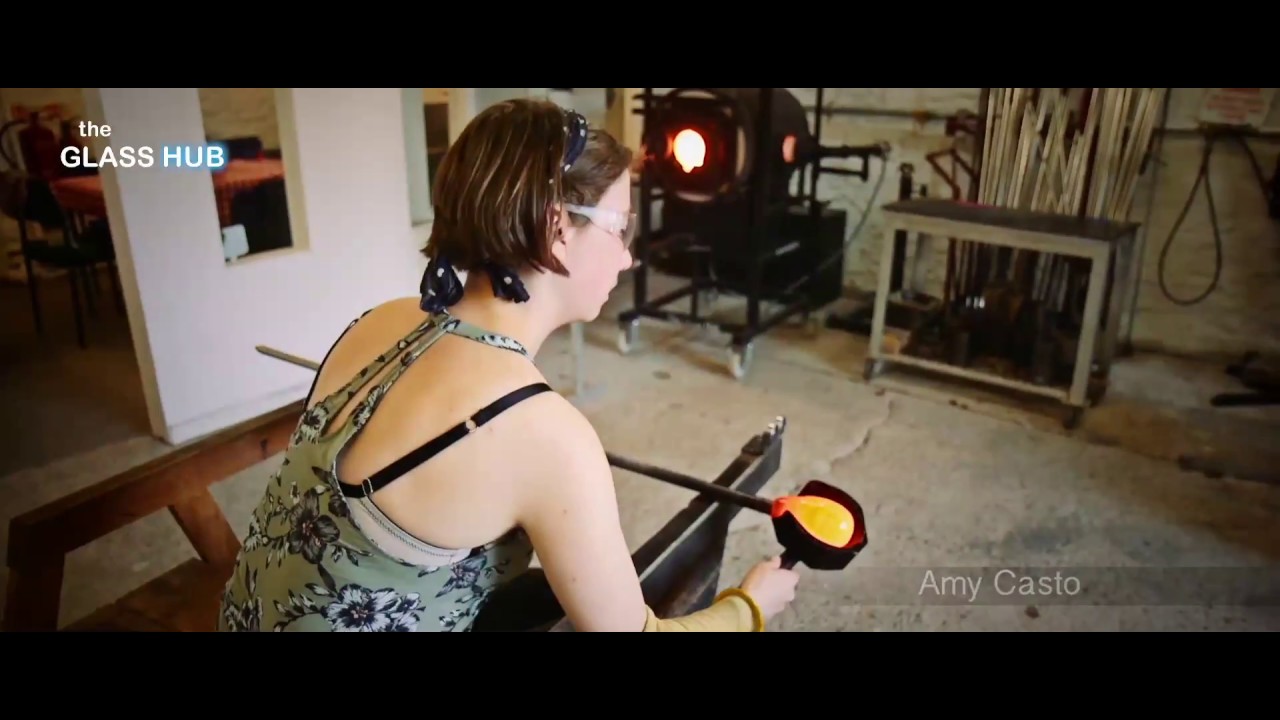 Glassblowing at The Glass Hub with Amy Casto - July 2017