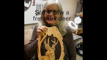 Scroll saw fretwork deer