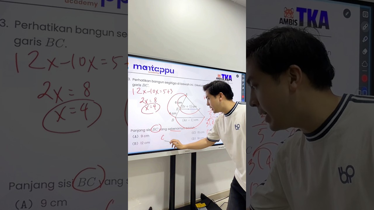 WAJIB BISA! SOAL MATEMATIKA TKA SMP