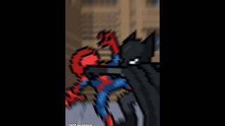 Batman vs spiderman animation test 1 #sprite #animation #hombrearaña #viral #fight #dccomics