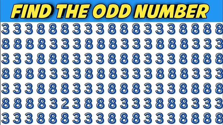 Find The ODD Number + Letter - spot #13||The Difference Game 2023 😯..