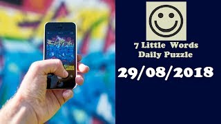 7 Little Words Daily Puzzle August 30 2018