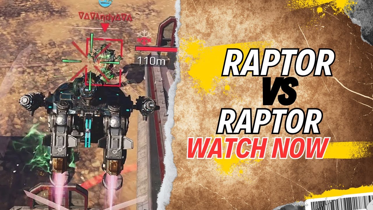 Wr Raptor 😱 Raptor vs Raptor 😲 War Robots WR - YouTube