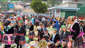 CHỢ PHIÊN SAN THÀNG LAI CHÂU  ĐỒ RỪNG BÀY BÁN LA LIỆT | Miền núi tây bắc