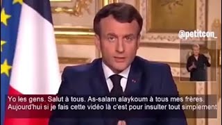 PARODIE DU DISCOURS D’EMMANUEL MACRON / FILS DE PUTE MA LUMIÈRE