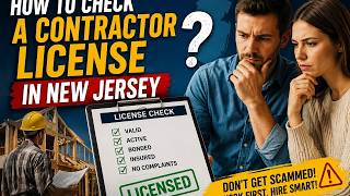 How to check a contractor license in New Jersey