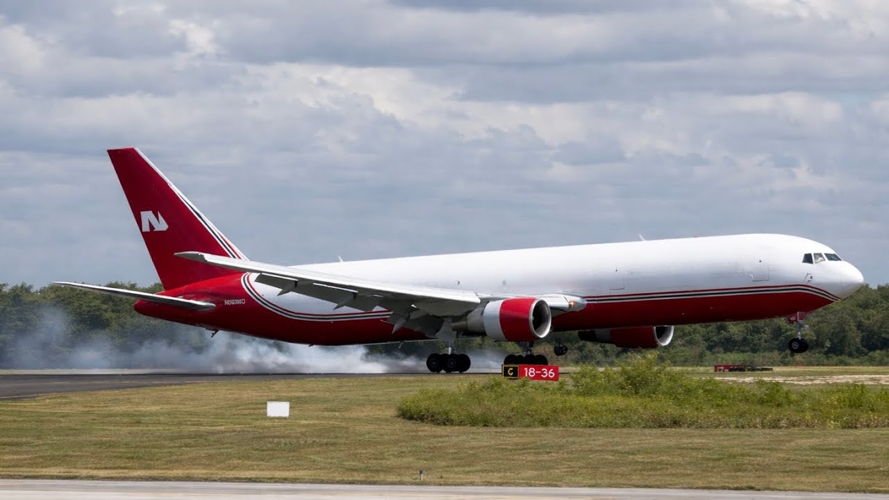NUEVO AVION DE AMERIJET LLEGANDO AL AEROPUERTO INTERNACIONAL DE LAS AMERICAS
