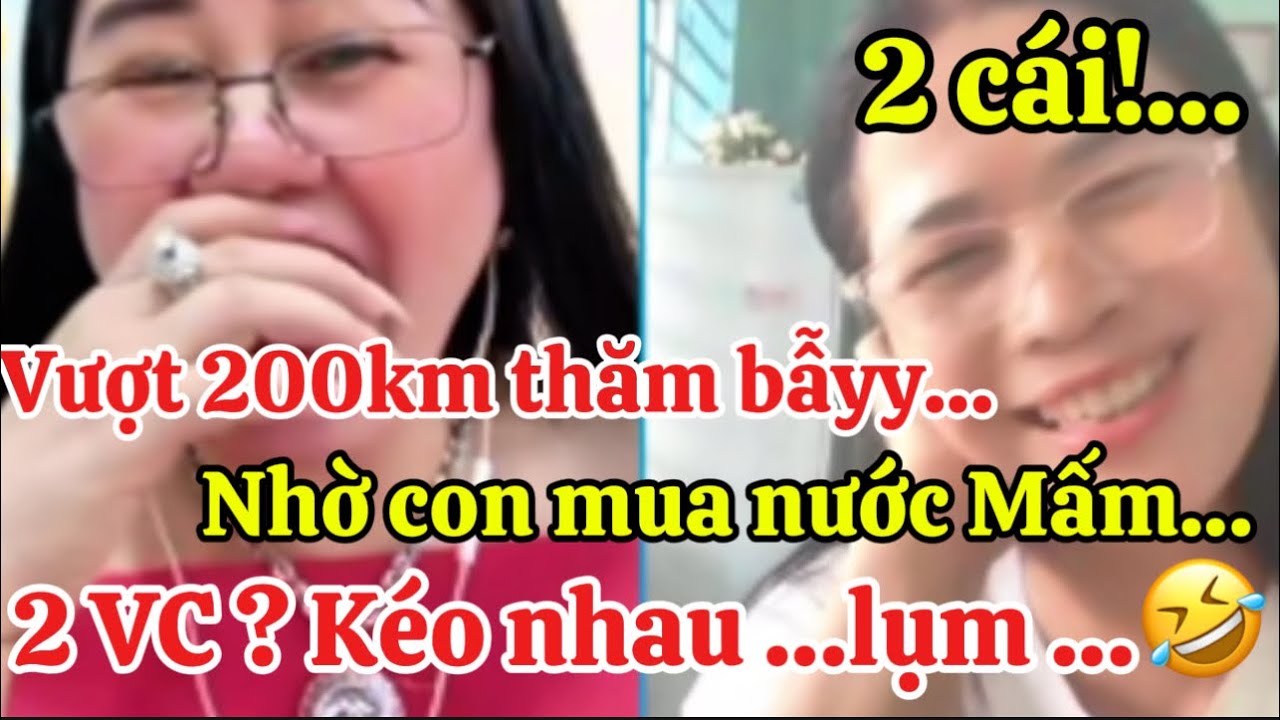 💕2 cái …Anh vượt 200km thăm bẫyy…Nhờ con mua nước Mắm 2 vc , kéo nhau, lụm …🤣