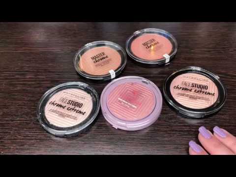 Хайлайтеры Maybelline New York Face Studio chrome extreme и Master chrome в сравнение. Что лучше?
