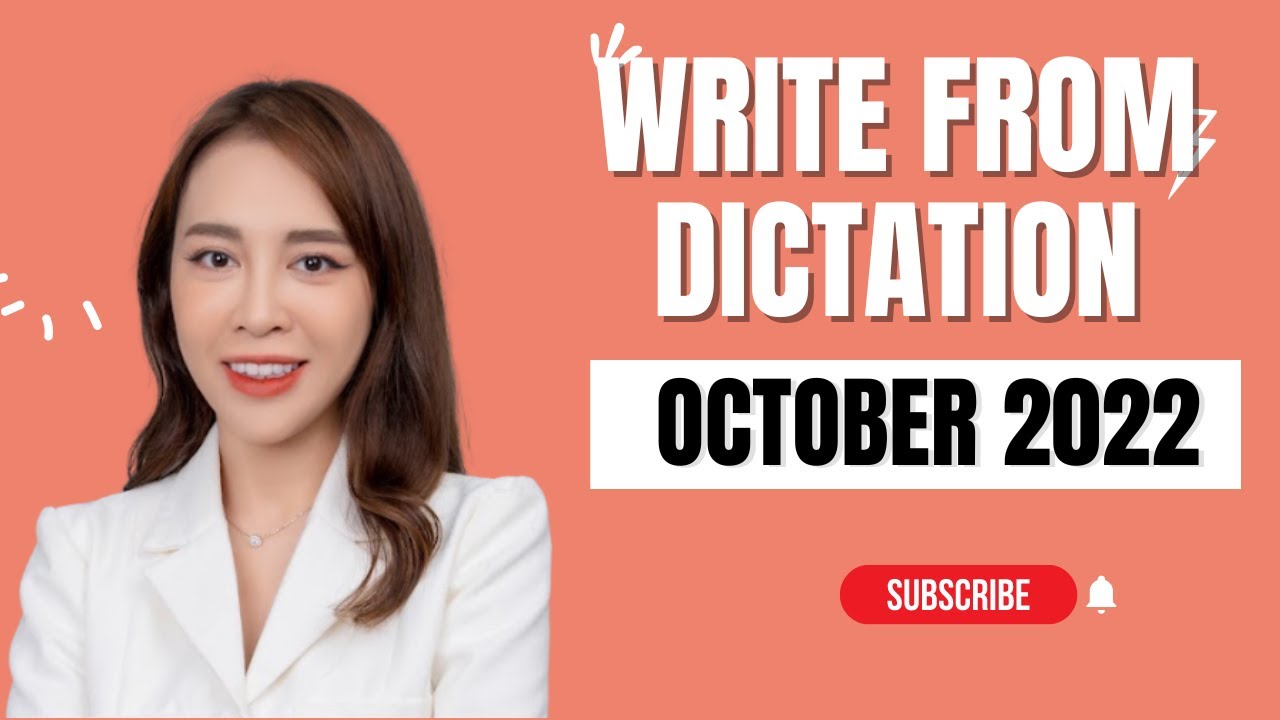 October 2022 Write from Dictation Prediction - Real... - youtube