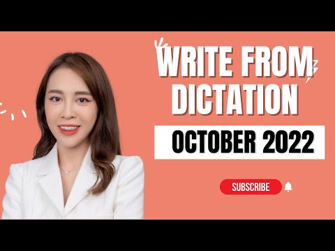 Video October 2022 Write from Dictation Prediction - Real... - youtube