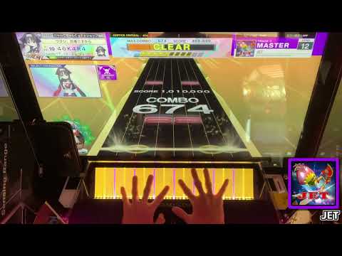 【CHUNITHM手元動画】JET　[Master LV12]【ALL JUSTICE CRITICAL】