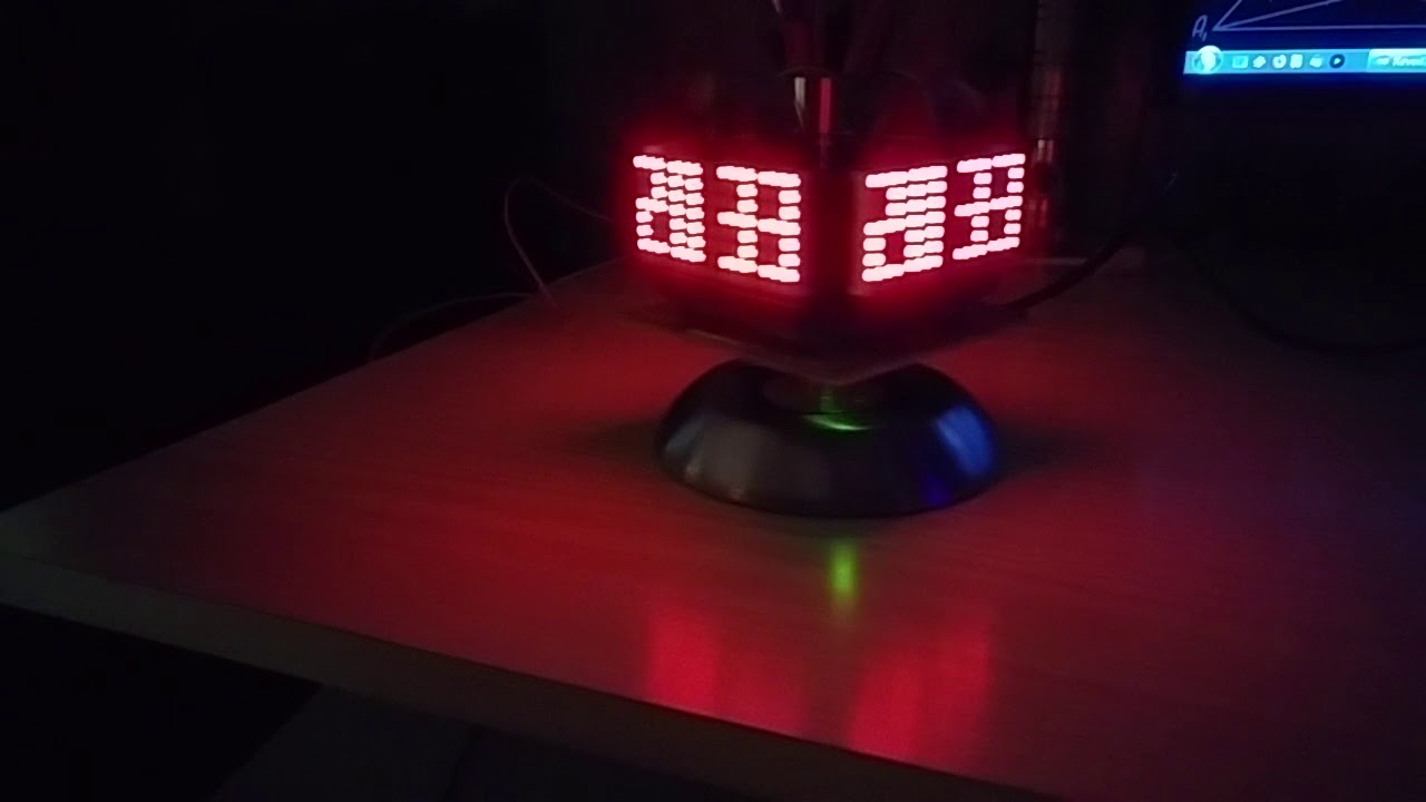 L' heure Tourne ! - Horloge 360 - Matrice LED MAX7912 - Arduino