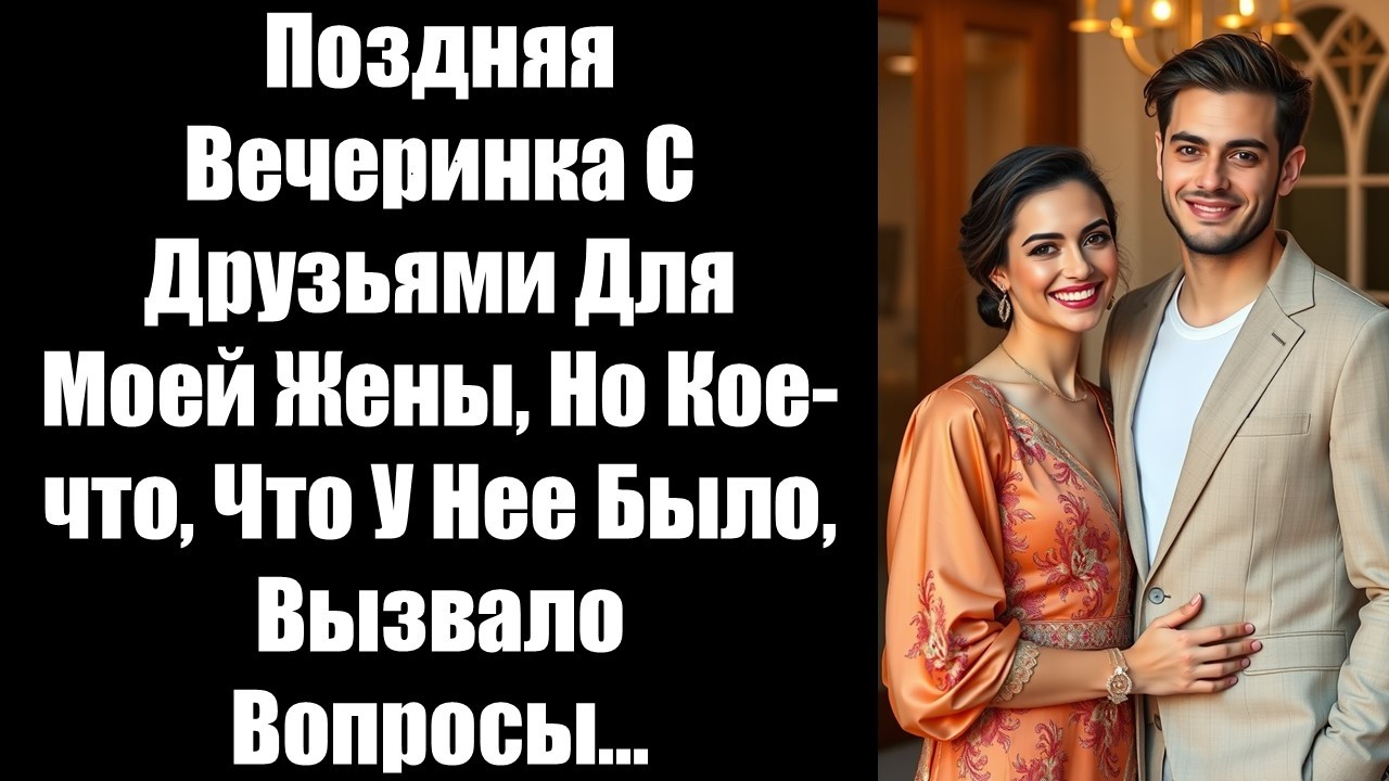 Поздняя вечеринка с друзьями для моей жены, но кое-что, что у нее было, вызвало вопросы…#свадьба