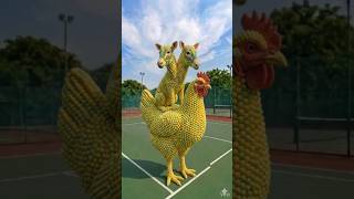 The Creative Hen Mascot Takes Over the Football Field