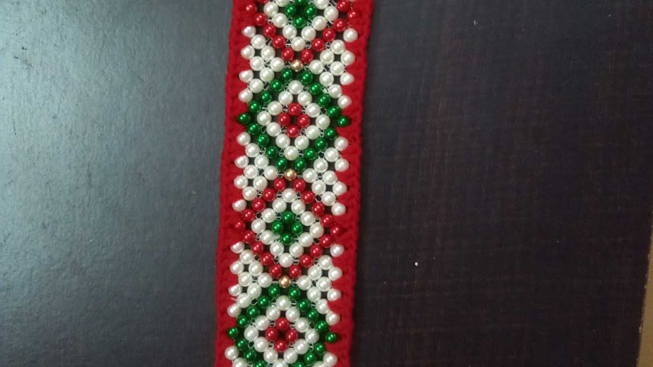 मण्यांची तोरण पट्टी / Pearl Toran / Door Hanging