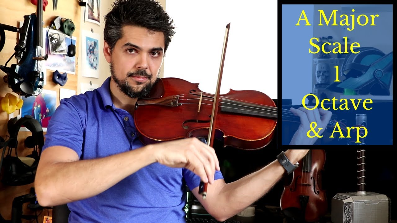 PRACTICE your A Major 1 octave scale and arpeggio - YouTube