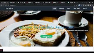 restaurant reservation website with Laravel preview screenshot 3