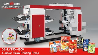 High-Speed 4-Color Stack Flexo Printing Machine | Daba Machine