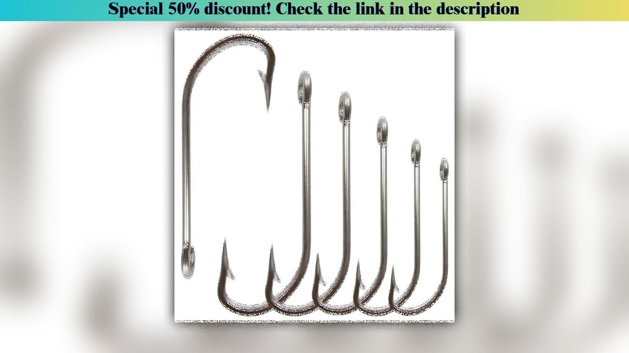 Editor’s Choice 50pcs 34007 Stainless Steel Fishing Hooks White Big Extra Long Shank Fishing Hook S