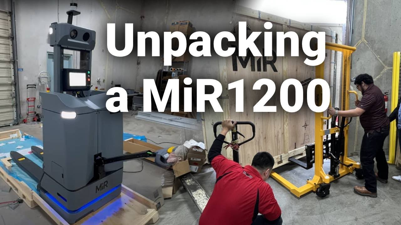 Unpacking the MiR1200 Euro Pallet Jack