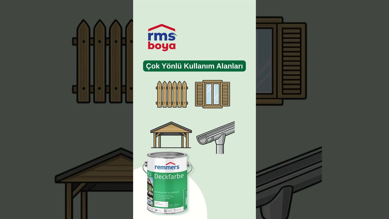 DeckFarbe Tanıtımı – Dış Cephe Ahşaplar İçin Su Bazlı Opak Boya | Remmers Türkiye