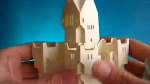 sliceform - papercraft - pop-up - castle (Clark Br...