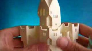 sliceform - papercraft - pop-up - castle (Clark Britton) - dutchpapergirl