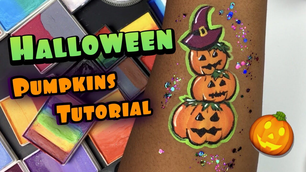 ‘Three Little Pumpkins’ Halloween Face Paint Tutorial| Face Paint With Paris