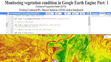 Monitoring vegetation condition in Google Earth Engine Part: 1 || Enhanced Vegetation Index || EVI