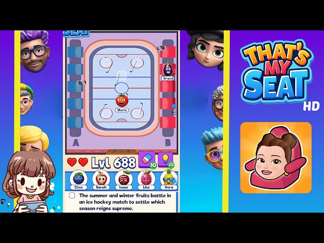 JACKCATLAB　MY GAME MY RULES Ver That's My Seat level 688 Solution Walkthrough - YouTube