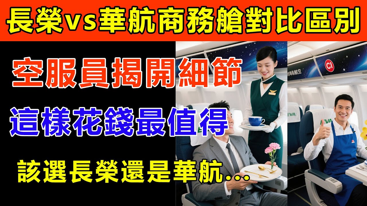 長榮vs 華航！台灣兩大航空「商務艙」的致命對決！空服員才知的10個魔鬼細節，原來錢要這樣花才值得！#生活經驗 #百科密码 #科普 